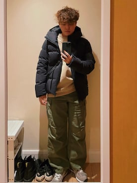 「アイテム（スウェット）」を使った、Edenさん（メンズ・160cm）の春コーディネート