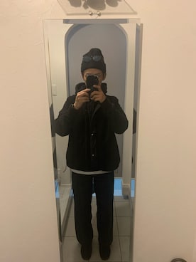 「niko and...（ニコアンド）のアイテム（その他アウター）」を使った、RISHI@YUさん（メンズ・173cm）の冬コーディネート