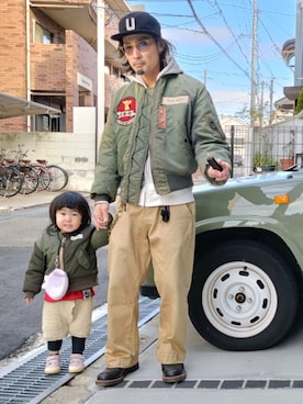 「Buzz Rickson's（バズリクソンズ）のアイテム（ジャケット/アウター）」を使った、bucoj100さん（メンズ・169cm）の冬コーディネート