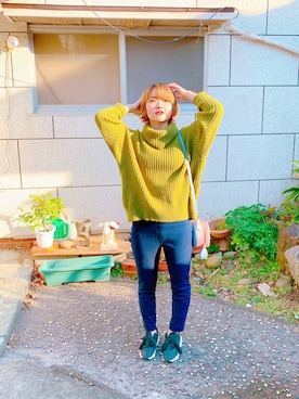 hu-minさん（レディース・157cm）の冬コーディネート