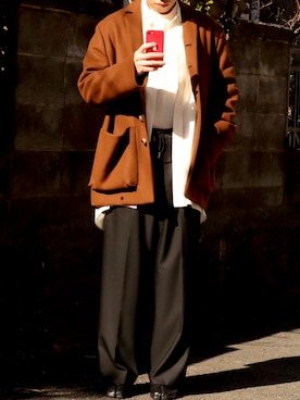 「toogood（トゥーグッド）のアイテム」を使った、倖さん（メンズ・173cm）の冬コーディネート