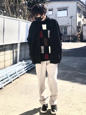 Gu ジーユー のカーディガン ボレロを使ったメンズ人気ファッションコーディネート Wear