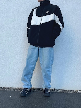 「ナイキスニーカー」｜「アイテム（その他アウター）」を使った、tesshigramさん（メンズ・173cm）の冬コーディネート