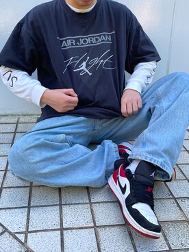 「スニーカー好きと繋がりたい」｜「アイテム（その他）」を使った、tesshigramさん（メンズ・173cm）の秋コーディネート