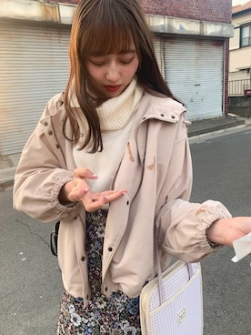 「ハニーズ」｜「アイテム（ブルゾン）」を使った、Nさん（レディース・166cm）の春コーディネート