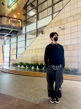 「アイテム（ポロシャツ）」を使った、藍波さん（メンズ・181cm・30代）の夏コーディネート
