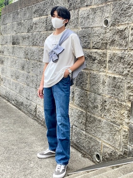 「肩掛け」｜「アイテム（アクセサリー）」を使った、natsukiさん（メンズ・177cm）の春コーディネート