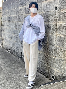 「y/m by sawa（イムバイサワ）のアイテム」を使った、natsukiさん（メンズ・177cm）の春コーディネート