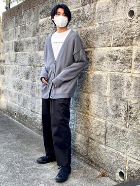 「アイテム（ネックレス、ホワイト系）」を使った、natsukiさん（メンズ・177cm）の春コーディネート