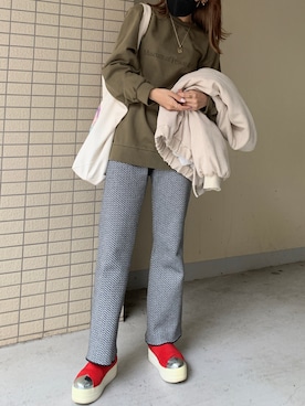 「FESSURA（フェスーラ）のアイテム」を使った、Katieさん（レディース・155cm）の春コーディネート