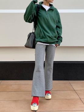 「Paul Stuart advance（ポールスチュアートアドバンス）のアイテム」を使った、Katieさん（レディース・155cm）の冬コーディネート
