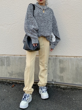 「Paul Stuart advance（ポールスチュアートアドバンス）のアイテム」を使った、Katieさん（レディース・155cm）の秋コーディネート