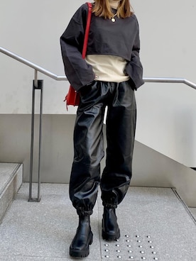 Katieさん（レディース・155cm）の冬コーディネート