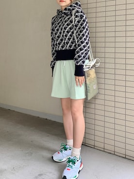「aimoha（アイモハ）のアイテム（ソックス/靴下）」を使った、Katieさん（レディース・155cm）の春コーディネート