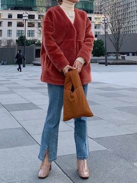 Katieさん（レディース・155cm）の冬コーディネート