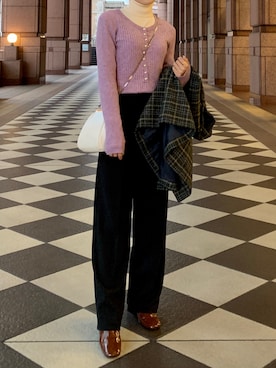 「FUN FROM FUN（ファンフロムファン）のアイテム」を使った、Katieさん（レディース・155cm）の冬コーディネート