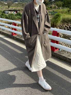 「アイテム（ピーコート）」を使った、ss_uniiiさん（レディース・174cm）の冬コーディネート