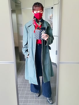 「ADOLFO DOMINGUEZ（アドルフォドミンゲス）のアイテム」を使った、稲妻アスリートさん（レディース・165cm）の秋コーディネート