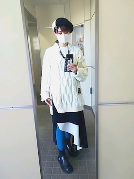 「ADOLFO DOMINGUEZ（アドルフォドミンゲス）のアイテム」を使った、稲妻アスリートさん（レディース・165cm）の秋コーディネート