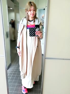 「ADOLFO DOMINGUEZ（アドルフォドミンゲス）のアイテム」を使った、稲妻アスリートさん（レディース・165cm）の春コーディネート