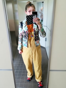 「チャイハネ（チャイハネ）のアイテム（シューズ）」を使った、稲妻アスリートさん（レディース・165cm）の春コーディネート
