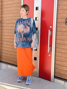 「STINGRAY（スティングレイ）のアイテム」を使った、稲妻アスリートさん（レディース・165cm）の夏コーディネート