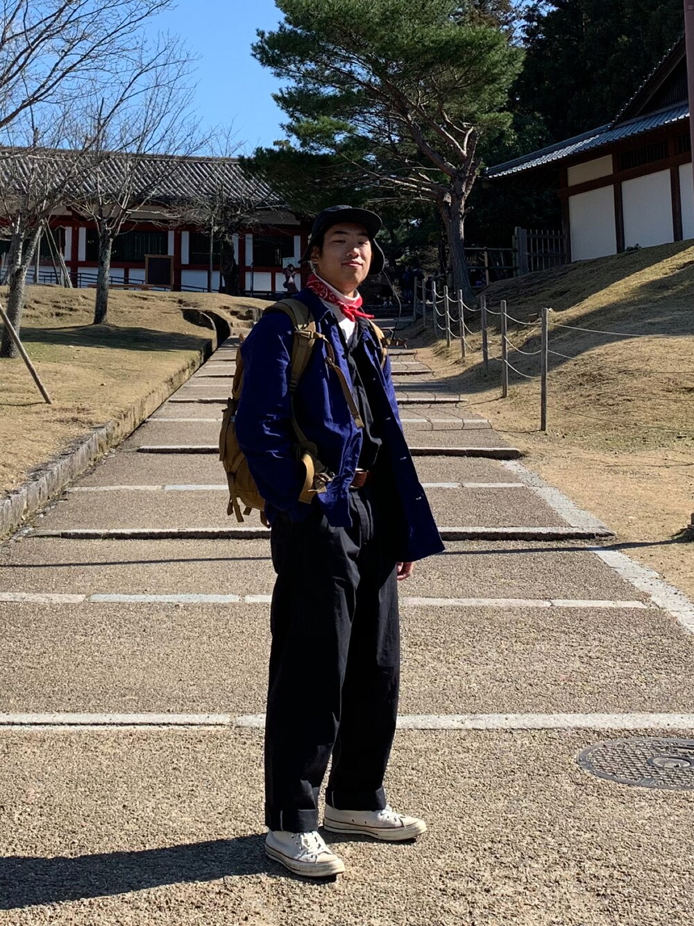 「Columbiaのアイテム（帽子、ブラック系）」を使った、dannyfreshさん（メンズ・175cm）の秋コーディネートの1枚目の写真