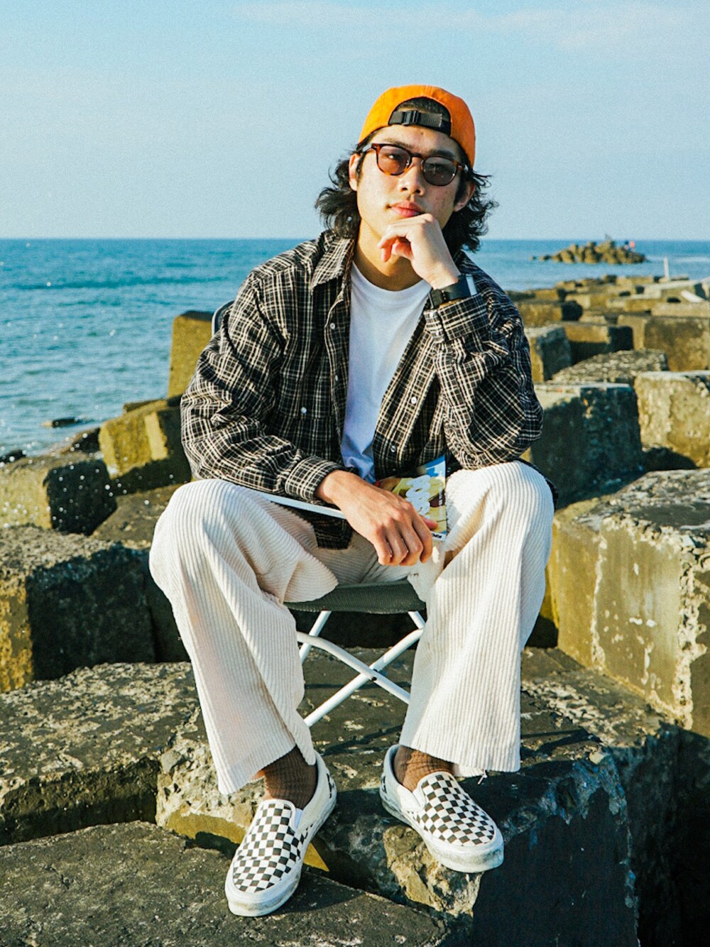 「FUDGEBOYのトラッドスタイル」｜「SENSE OF PLACE by URBAN RESEARCHのアイテム（パンツ、ベージュ系）」を使った、dannyfreshさん（メンズ・175cm）の春コーディネートの1枚目の写真