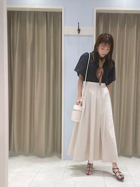 「Te chichi（テチチ）のアイテム（財布/小物）」を使った、𝐚𝐜𝐡𝐢さん（レディース・155cm）の春コーディネート