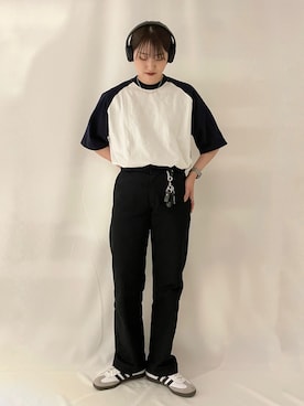 「ラグランTシャツ」｜inoueさん（レディース・170cm・20代）の春コーディネート