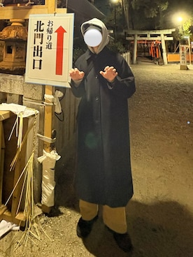 「NEWERA（ニューエラ）のアイテム」を使った、かすたーにゅさん（メンズ・168cm）の冬コーディネート