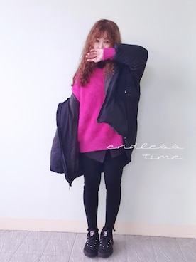 「N（エヌ）のアイテム」を使った、cheer 🤍さん（レディース・161cm）の冬コーディネート