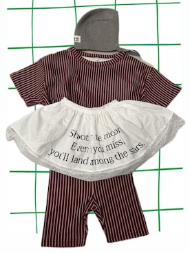 「しまむら（シマムラ）のアイテム（パンツ）」を使った、curemuさん（レディース・80cm）の春コーディネート