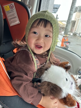 「MARKEY'S（マーキーズ）のアイテム」を使った、curemuさん（レディース・80cm）の冬コーディネート