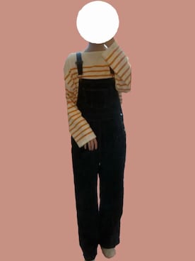 「FUDGE」｜「アイテム（オールインワン・サロペット）」を使った、たみうゆさん（レディース・167cm）の春コーディネート