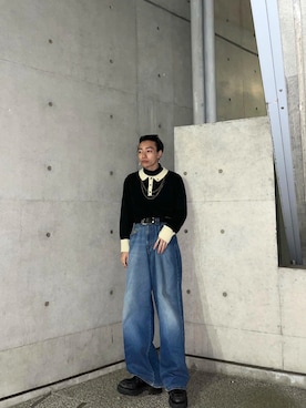 「DEISEL」｜bun927bunさん（メンズ・180cm）の冬コーディネート