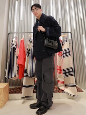 「Desigual（デシグアル）のアイテム（バッグ）」を使った、bun927bunさん（メンズ・180cm）の秋コーディネート