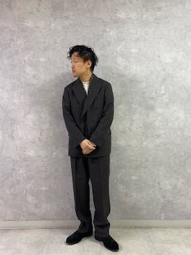 小野川典さん(メンズ・168cm)の冬コーディネート