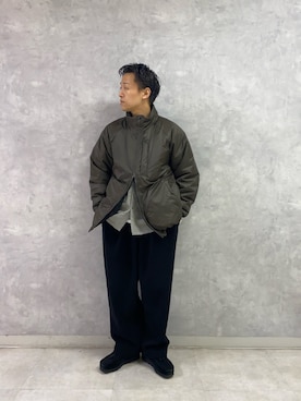 「アイテム（テーラードジャケット）」を使った、小野川典さん（メンズ・168cm・20代）の冬コーディネート