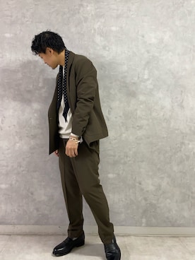 小野川典さん（メンズ・168cm）の春コーディネート