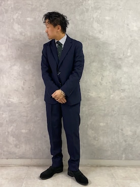 小野川典さん（メンズ・168cm）の冬コーディネート