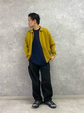 「秋のシャツ着こなし術」｜小野川典さん（メンズ・168cm）の秋コーディネート