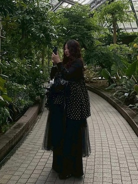 「アイテム（ドレス）」を使った、SHUさん（レディース・154cm）の秋コーディネート