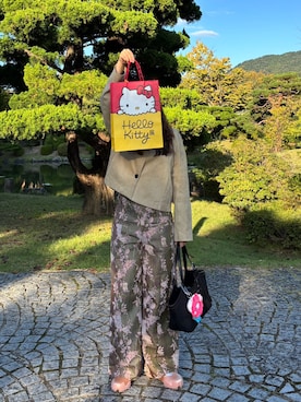 「アイテム（ブルゾン、ベージュ系）」を使った、SHUさん（レディース・154cm）の秋コーディネート