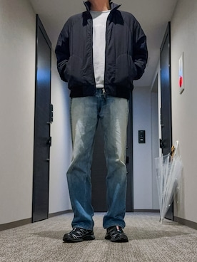 「アイテム（その他アウター）」を使った、shbonさん（メンズ・172cm）の冬コーディネート