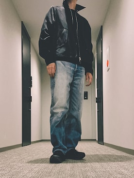 「アイテム（スウェット）」を使った、shbonさん（メンズ・172cm）の秋コーディネート