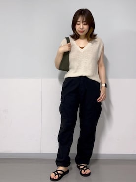 「ROTHCO（ロスコ）のアイテム」を使った、canaさん（レディース・163cm）の夏コーディネート