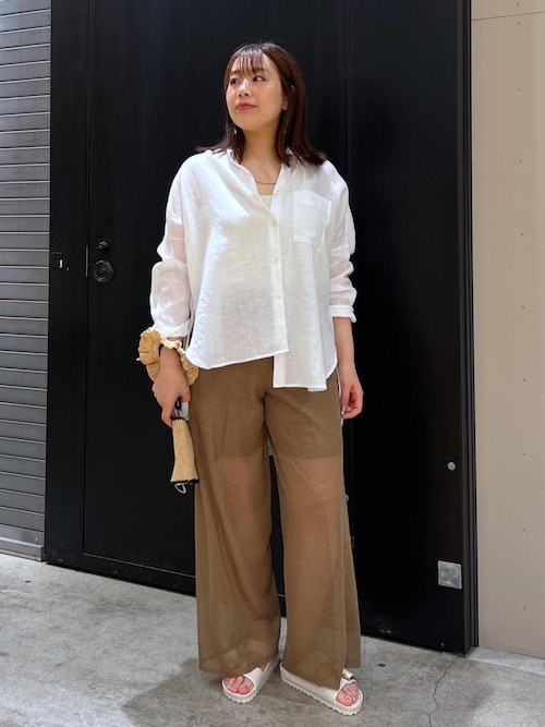SALON adam et rope'｜リネンオーバーシャツ[GENTLE LINEN
