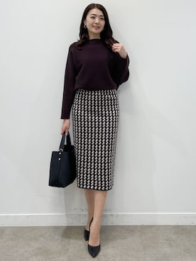 「バッグ」｜「アイテム（セットアップ）」を使った、COUP DE CHANCE（STAFF)さん（レディース・165cm）の秋コーディネート