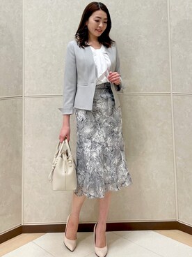 「春カラー」｜「アイテム（スーツジャケット）」を使った、COUP DE CHANCE（STAFF)さん（レディース・165cm）の春コーディネート